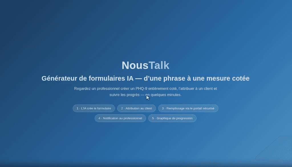 Présentation du Créateur de Formulaires IA NousTalk